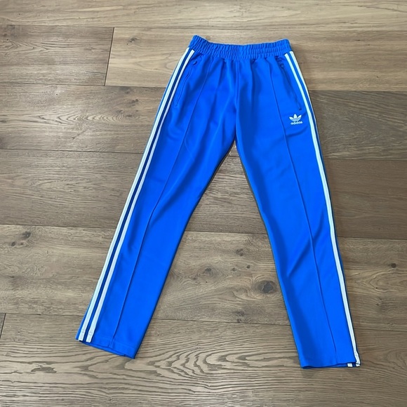 Adidas Beckenbauer Primeblue Track Pants Bluebird H09116 Men's Size Small - Picture 5 of 11